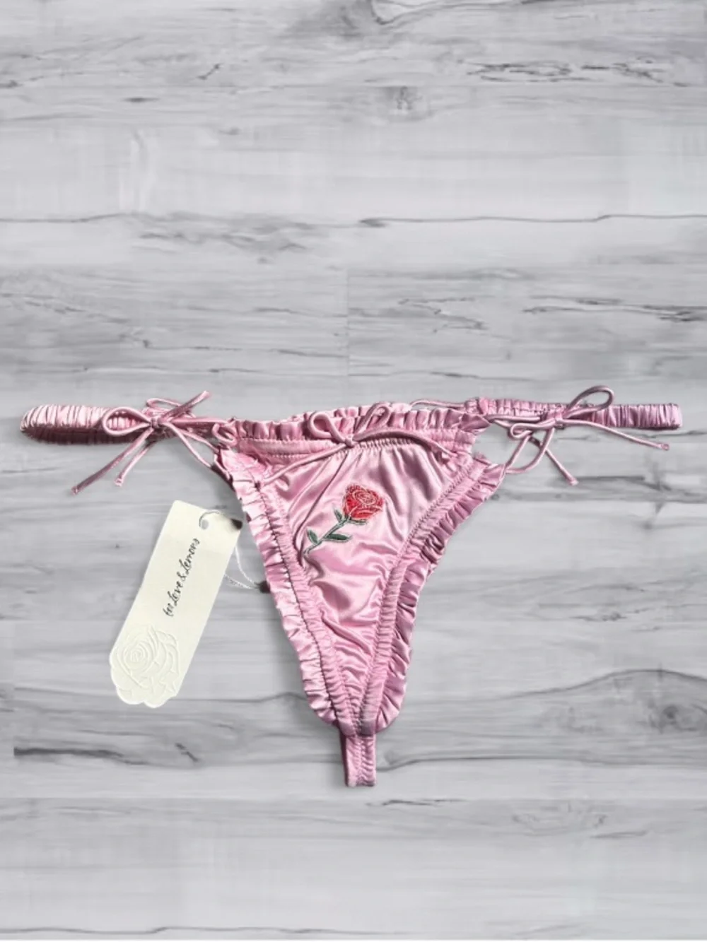 🆕💕🍋 For Love & Lemons Rose Coquette Set Victoria Secret XS NWT🌹